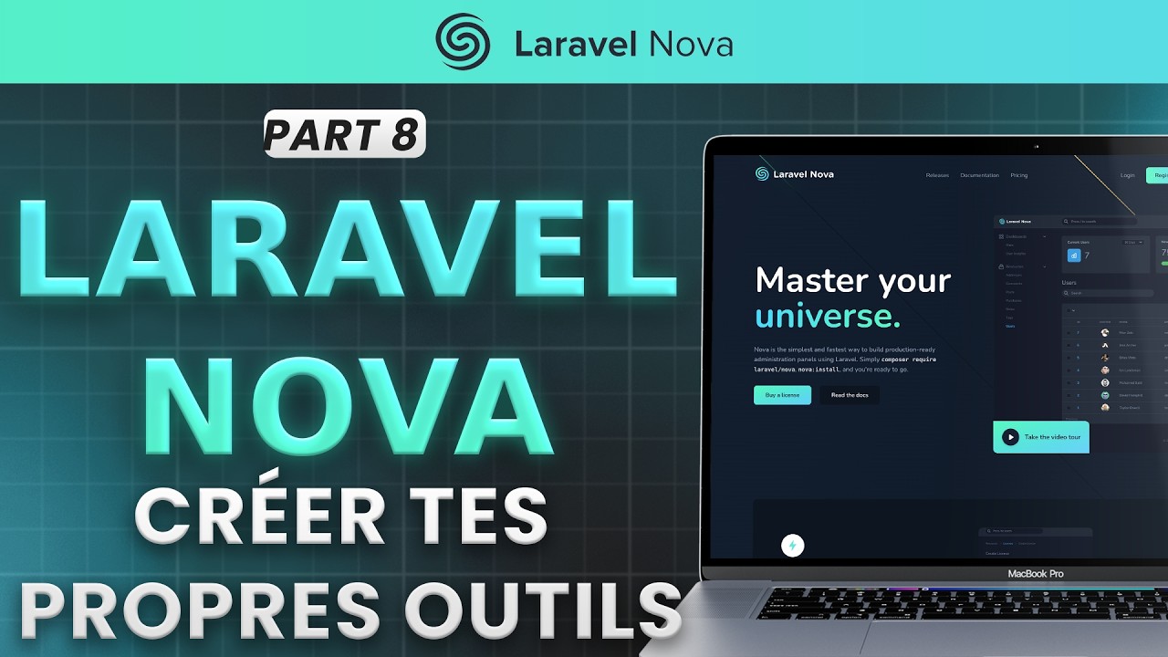 Laravel Nova : custom fields et tools (partie 8)